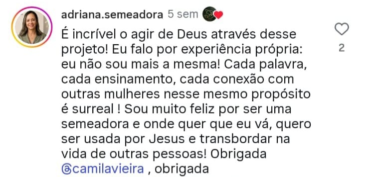 Depoimento - Adriana | Semeadoras