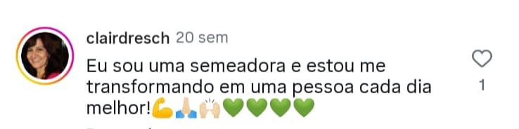 Depoimento - Clairdresh | Semeadoras