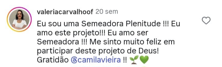 Depoimento - Valeria Carvalho | Semeadoras
