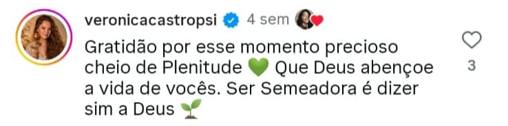 Depoimento - Veronica castro | Semeadoras
